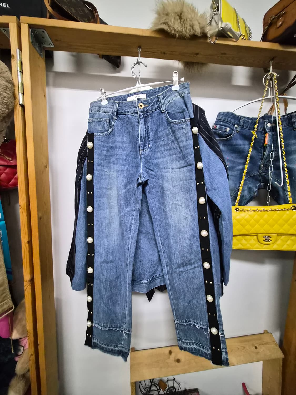 오즈세컨 데님 쉬폰자켓. 오즈세컨 진주데님 상품이미지7