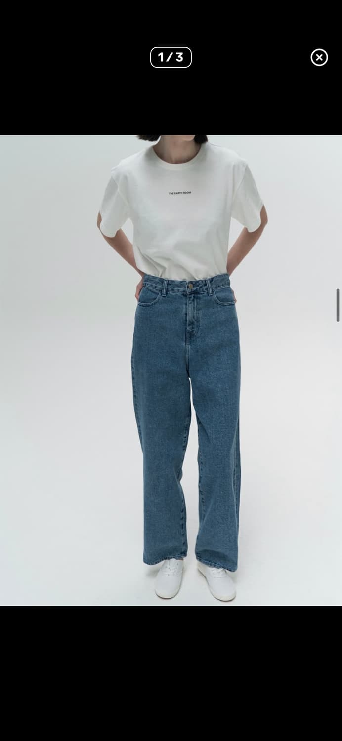 아모멘토 와이드 데님 s 사이즈 상품이미지3