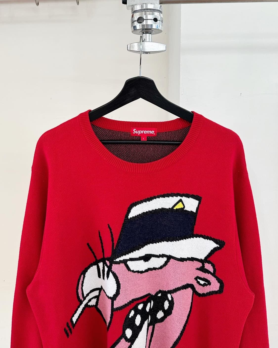 슈프림 핑크펜더 레드 코튼 니트  상품이미지2