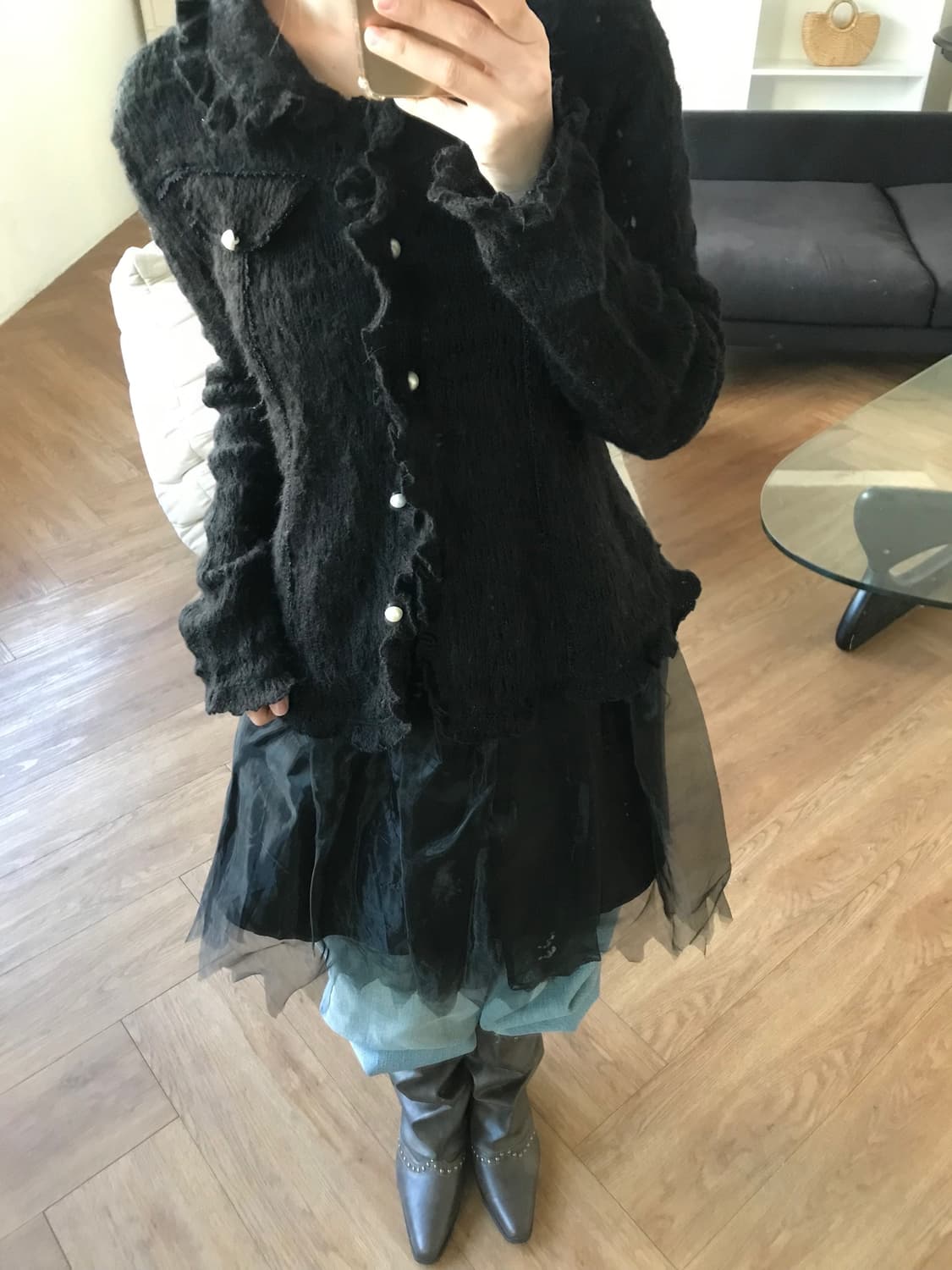 vintage sheer skirt 상품이미지8