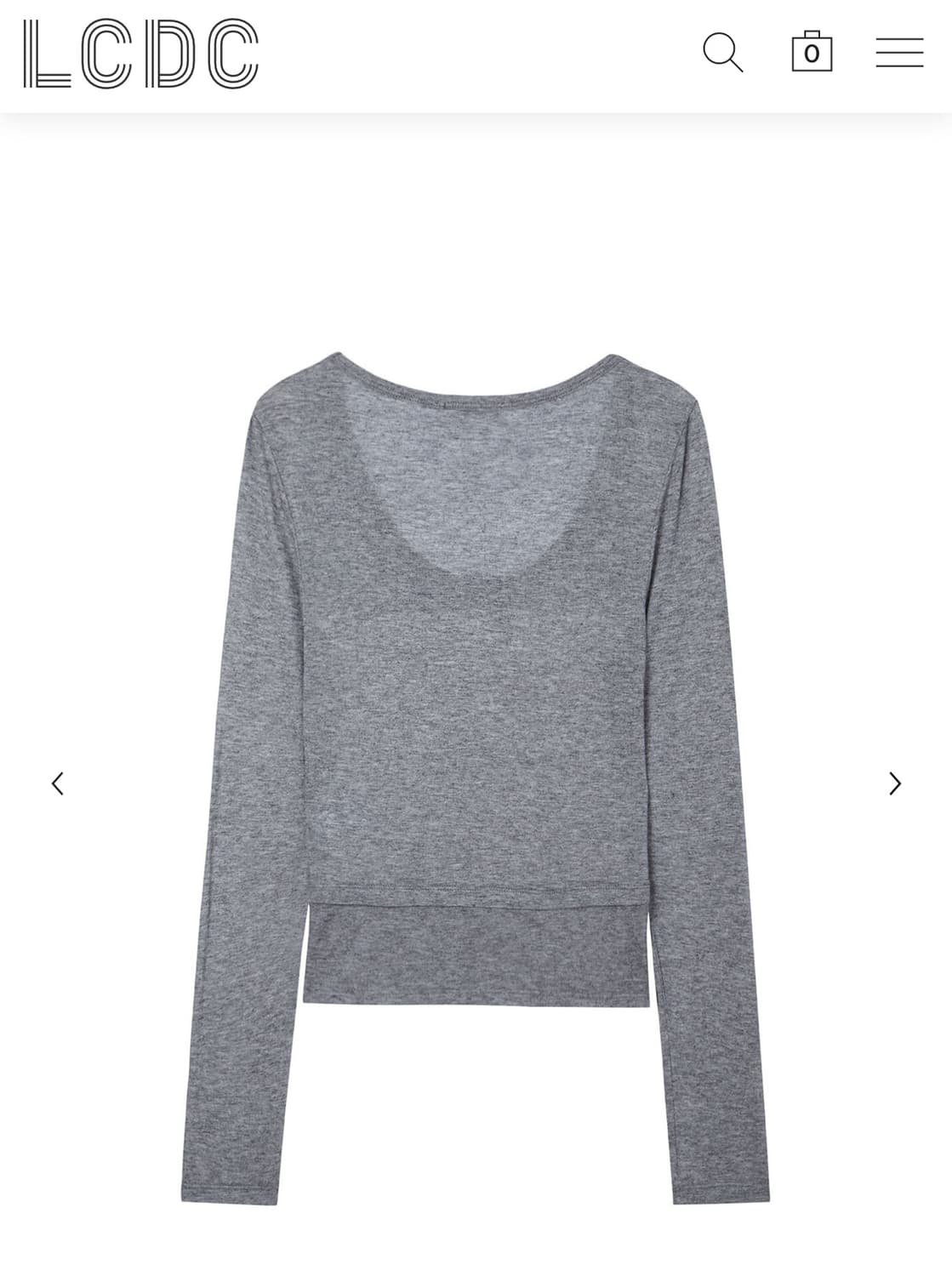 LCDC u-neck jersey top s 상품이미지2