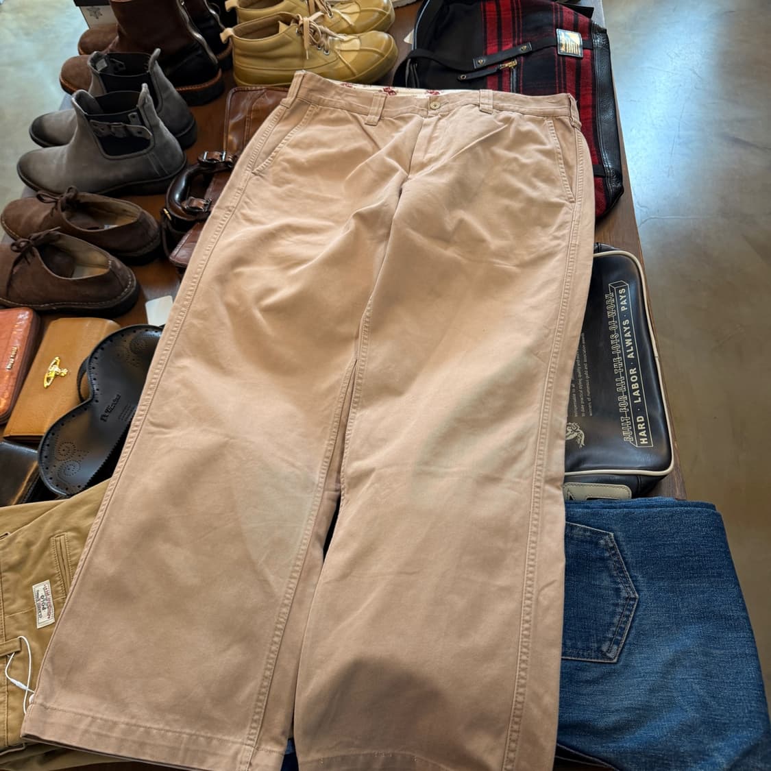 캣츠 포 BY 토요 엔터프라이즈 와이드 스트레이트 치노 팬츠 34 35 상품이미지4