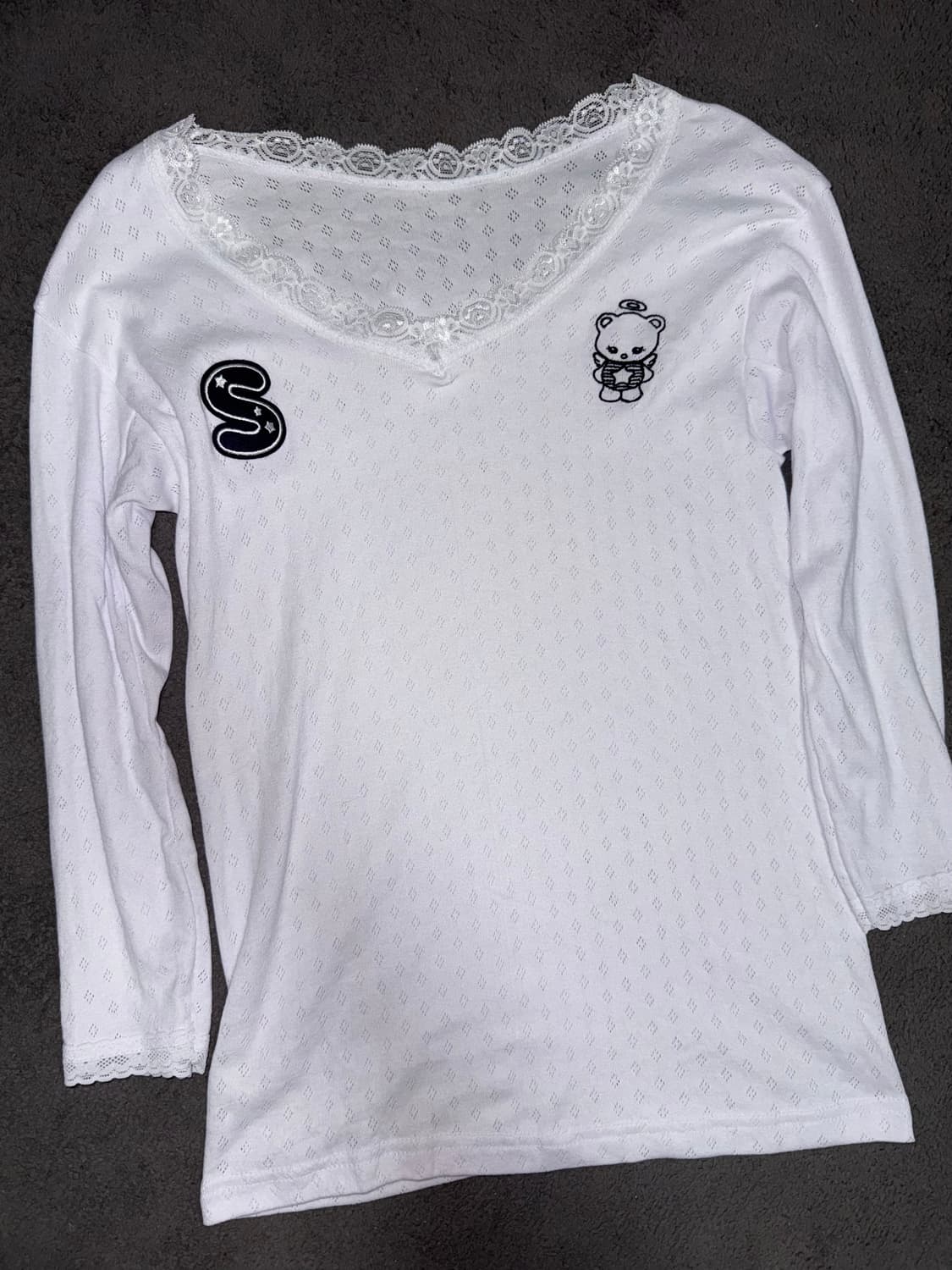 샬롬클럽 7부 버디 레이스탑 화이트 + 버디 짐색 세트 상품이미지2