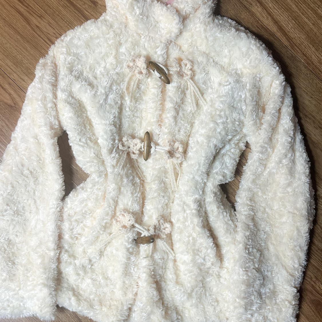 빈티지 라떼 퍼 떡코 더플 코트 히메갸루 로걀 리즈리사깔 히메카지 달천깔 상품이미지2