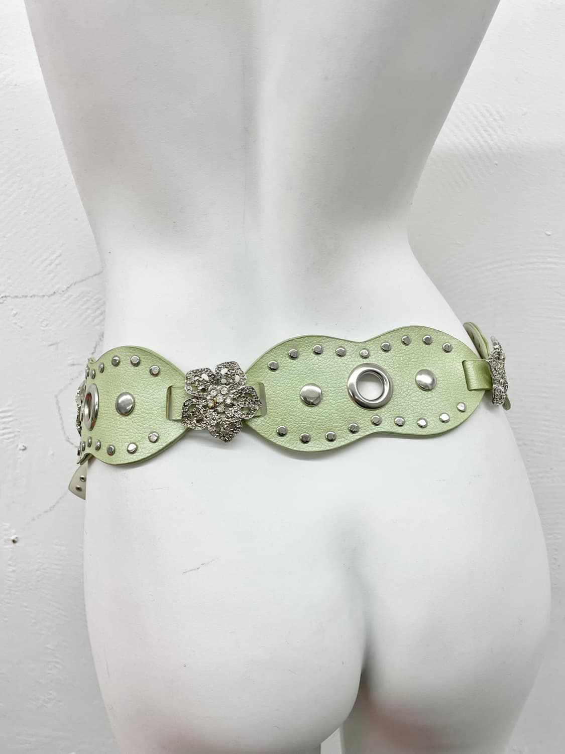 페어리 스터드 큐빅 플라워 벨트 상품이미지4