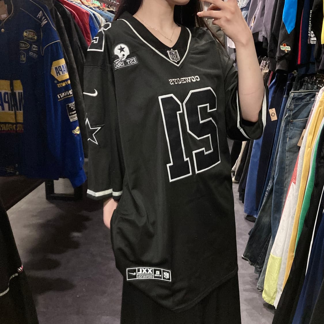 [IM] NFL x NIKE 카우보이즈 엘리엇 NO.21 블랙 져지 상품이미지4