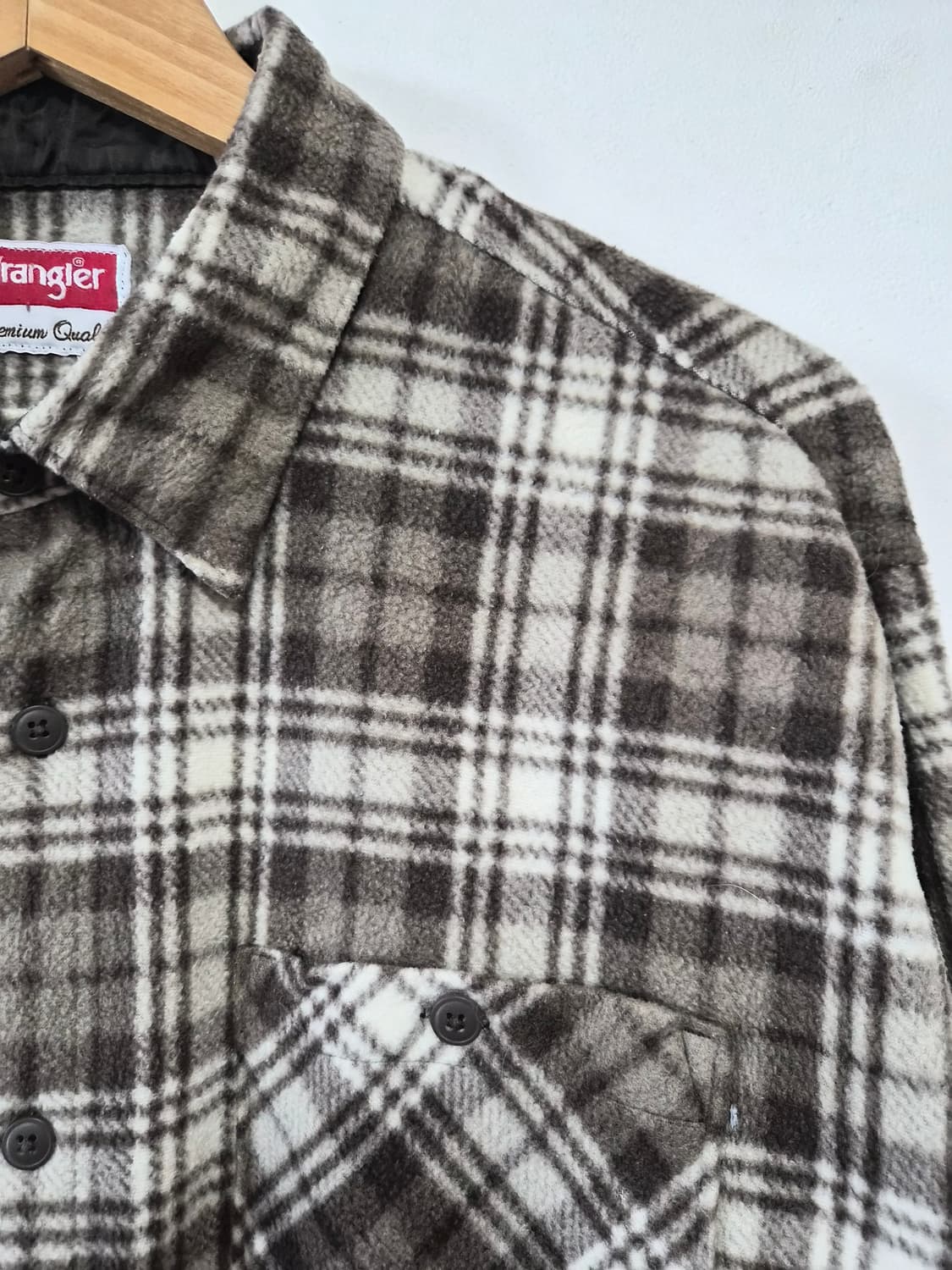 랭글러Wrangler 체크 폴리 셔츠 XL사이즈 - S323 상품이미지2