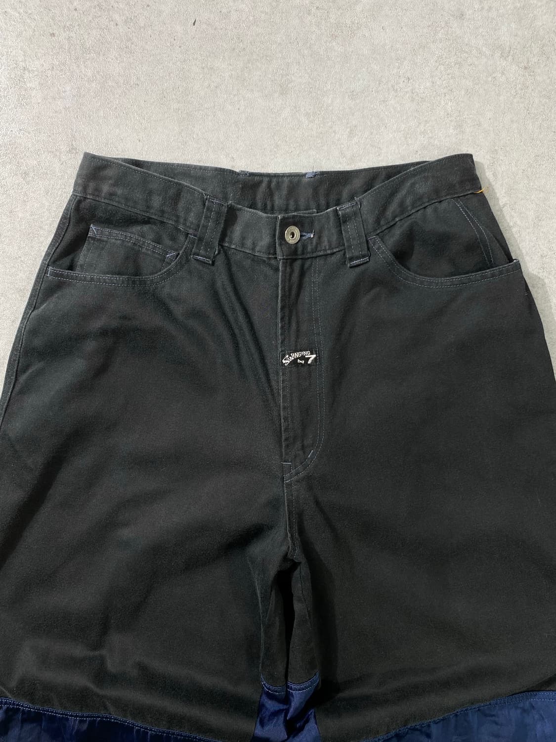 [31] 90s Swinging 7 스윙잉세븐 나일론 배색 와이드 팬츠 상품이미지2