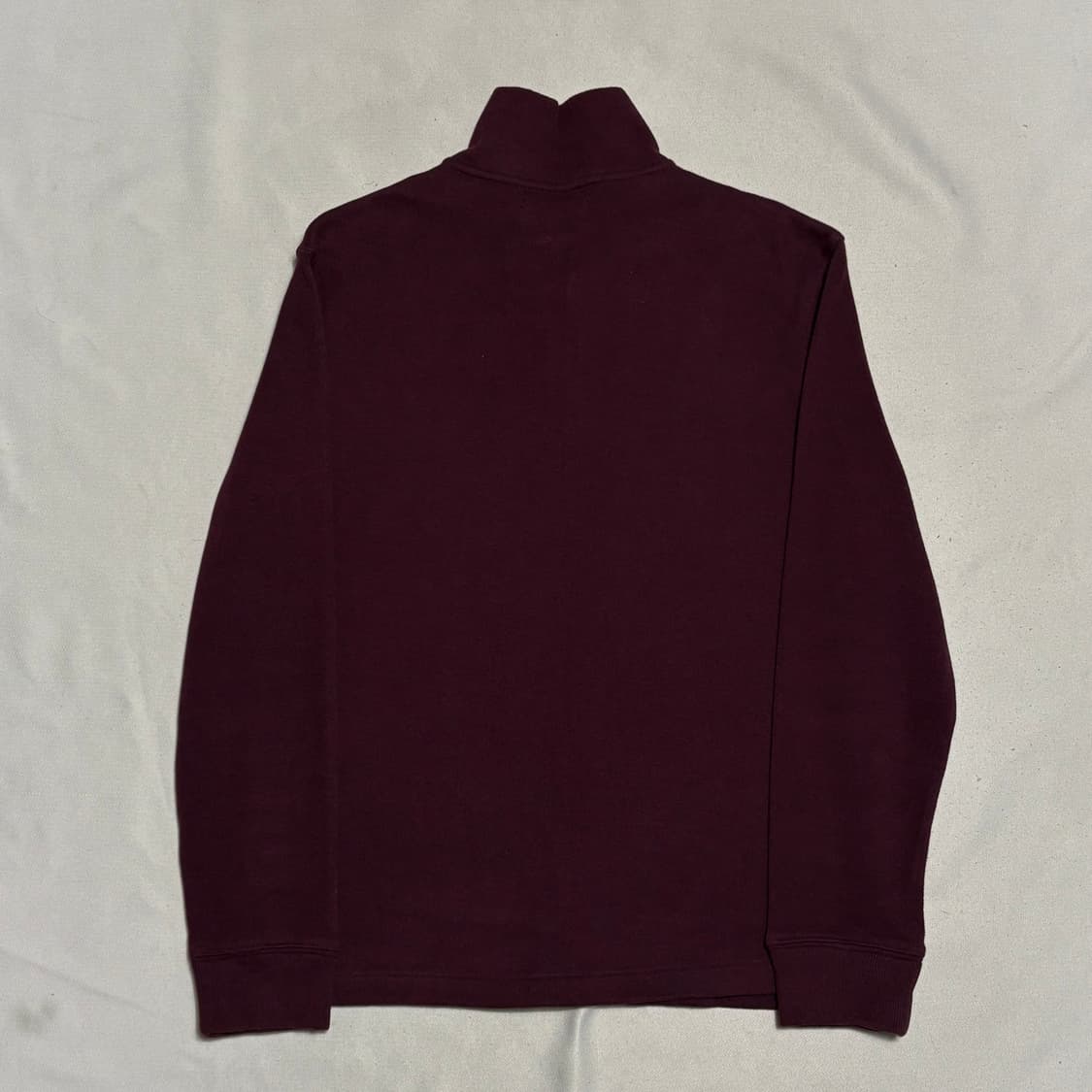 M 폴로랄프로렌 버건디 코튼 반집업 니트 상품이미지3