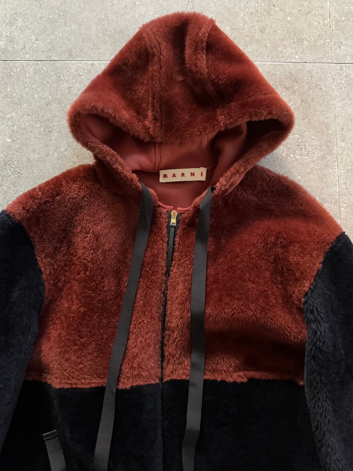 Marni 마르니 시어링 후드코트 40 상품이미지2