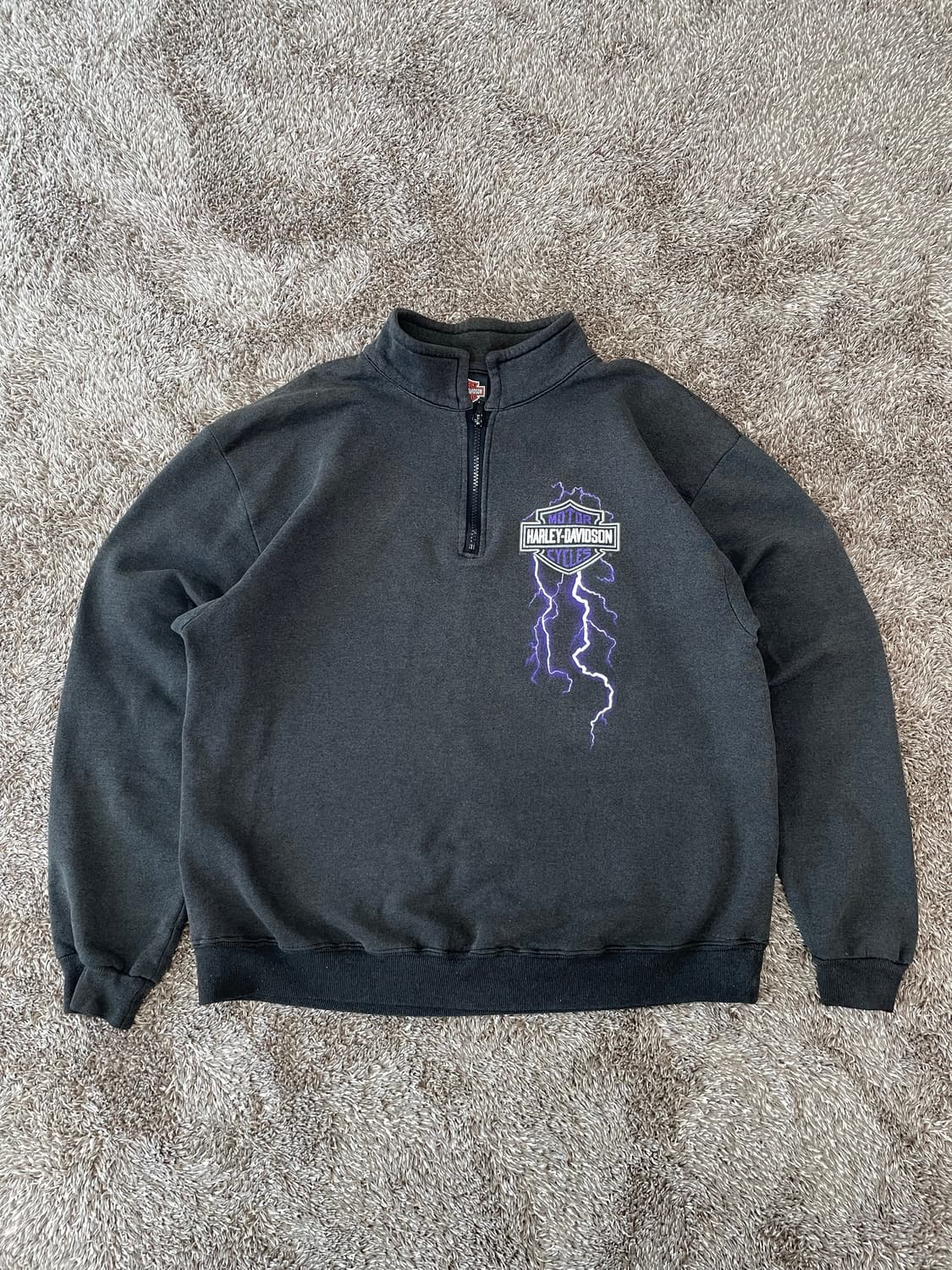 Harley davidson 할리데이비슨 라이트닝 하프집업 스웻 상품이미지1