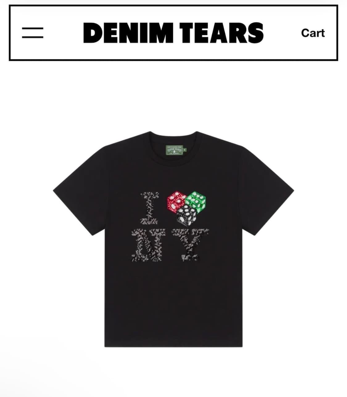 데님티어스 NY 티셔츠 25ss M 상품이미지1