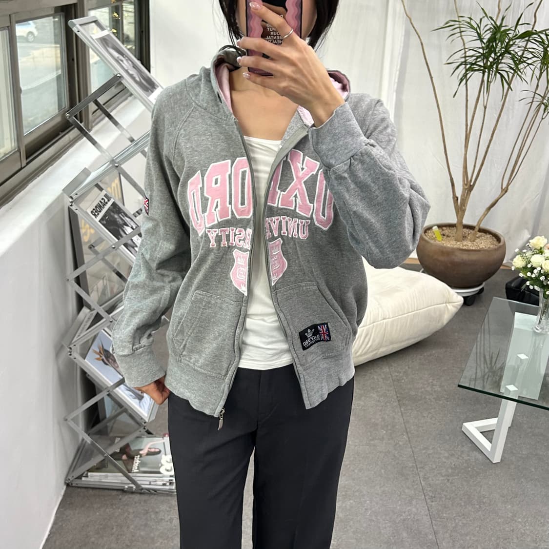 옥스퍼드 유니버시티 집업 후드 상품이미지4