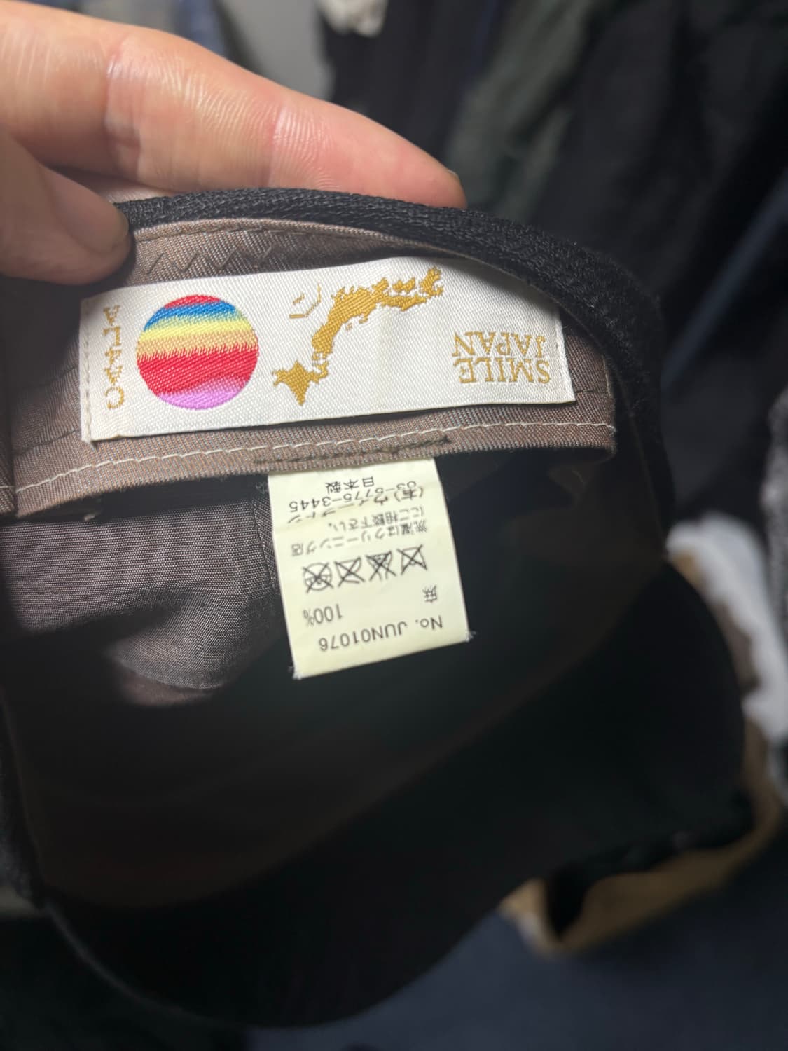 카시라 드레이프 블랙 린넨 캡 상품이미지2