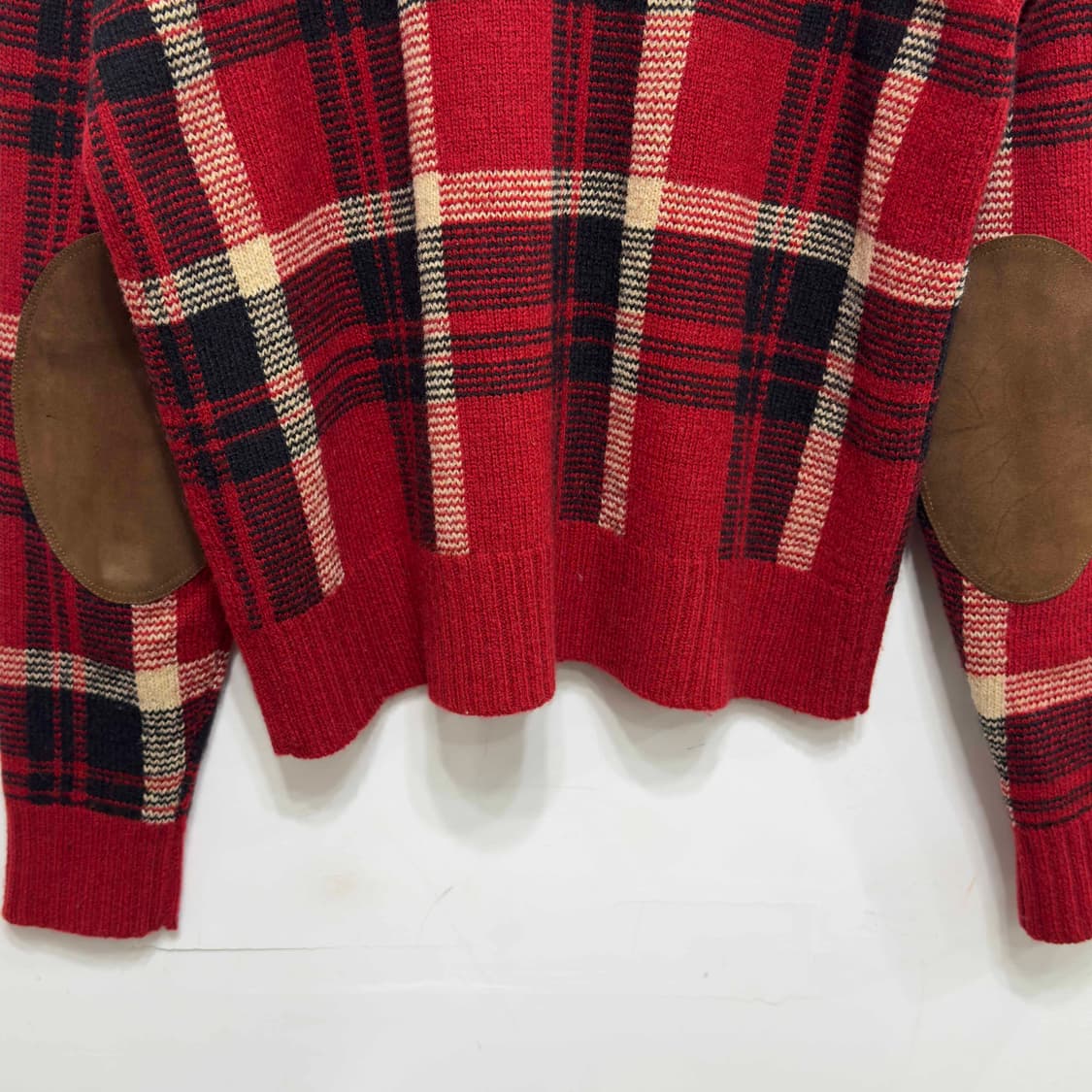 폴로 랄프로렌 가죽 패치 울 니트 상품이미지8