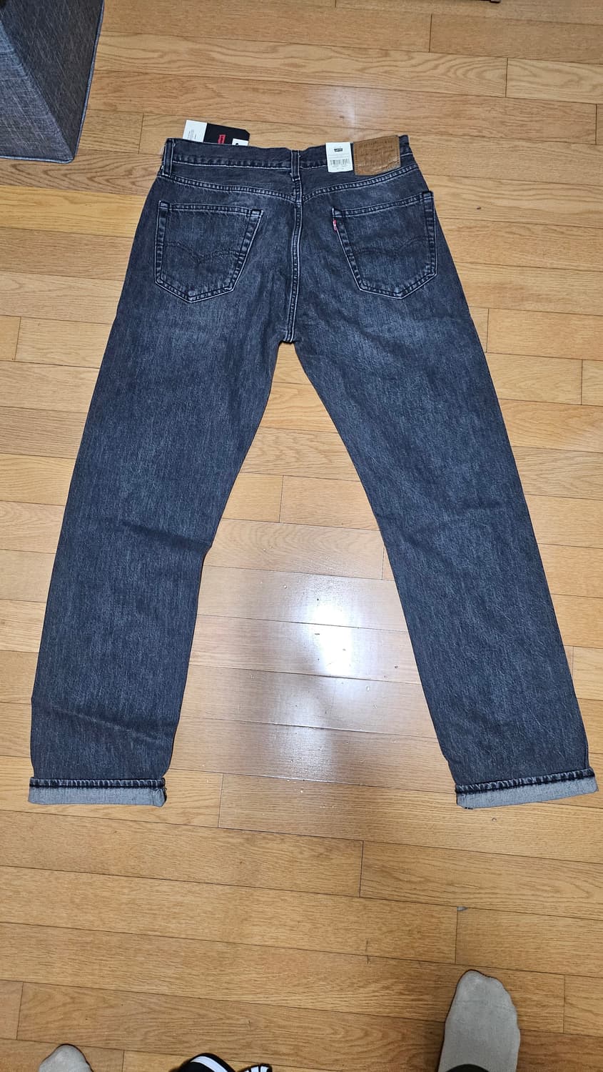 리바이스 505 블랙 셀비지 33x32 상품이미지5