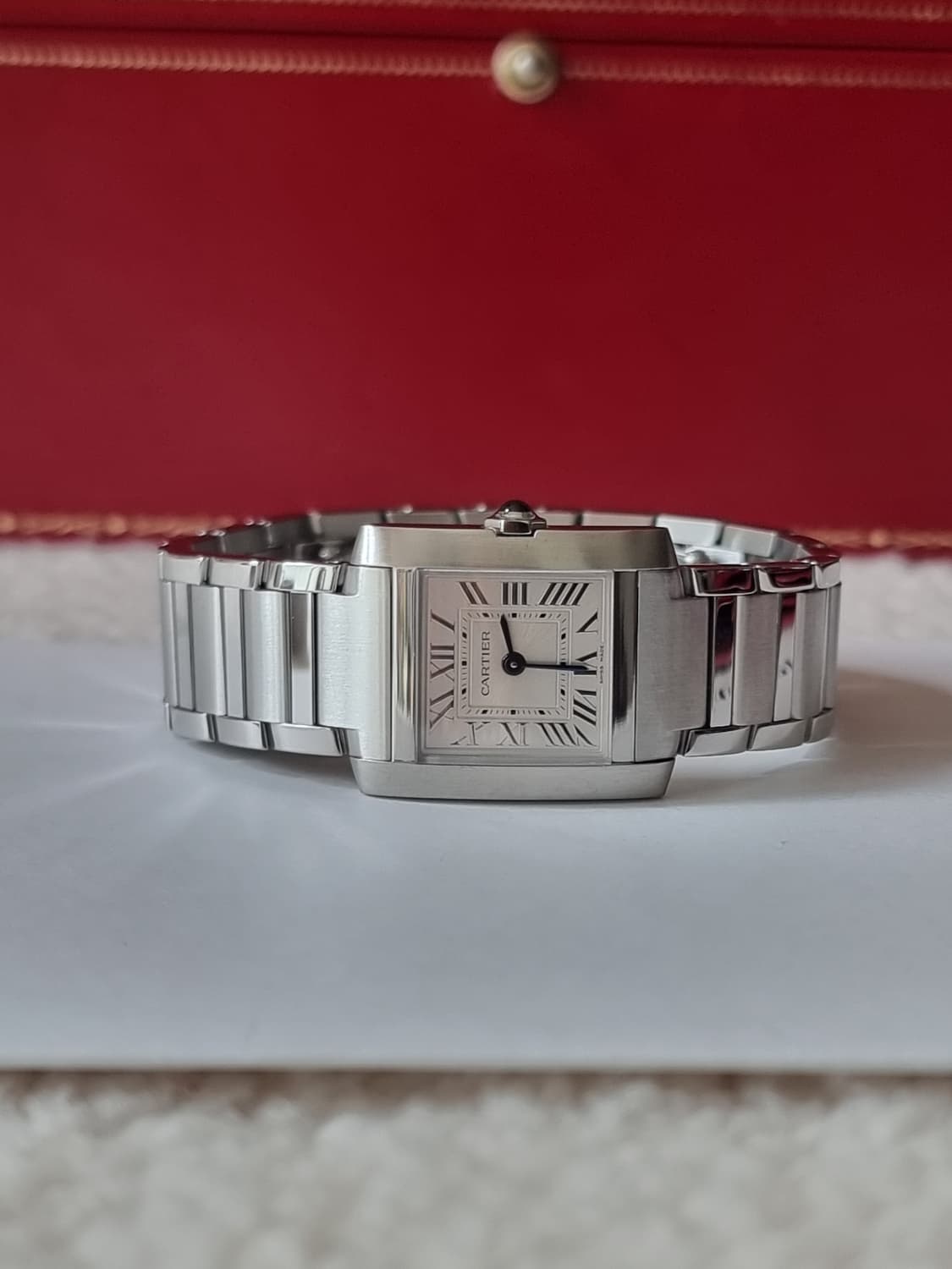 [까르띠에 풀세트] 탱크 프랑세즈 신형 스틸 S 스몰 여성시계 23년 상품이미지3