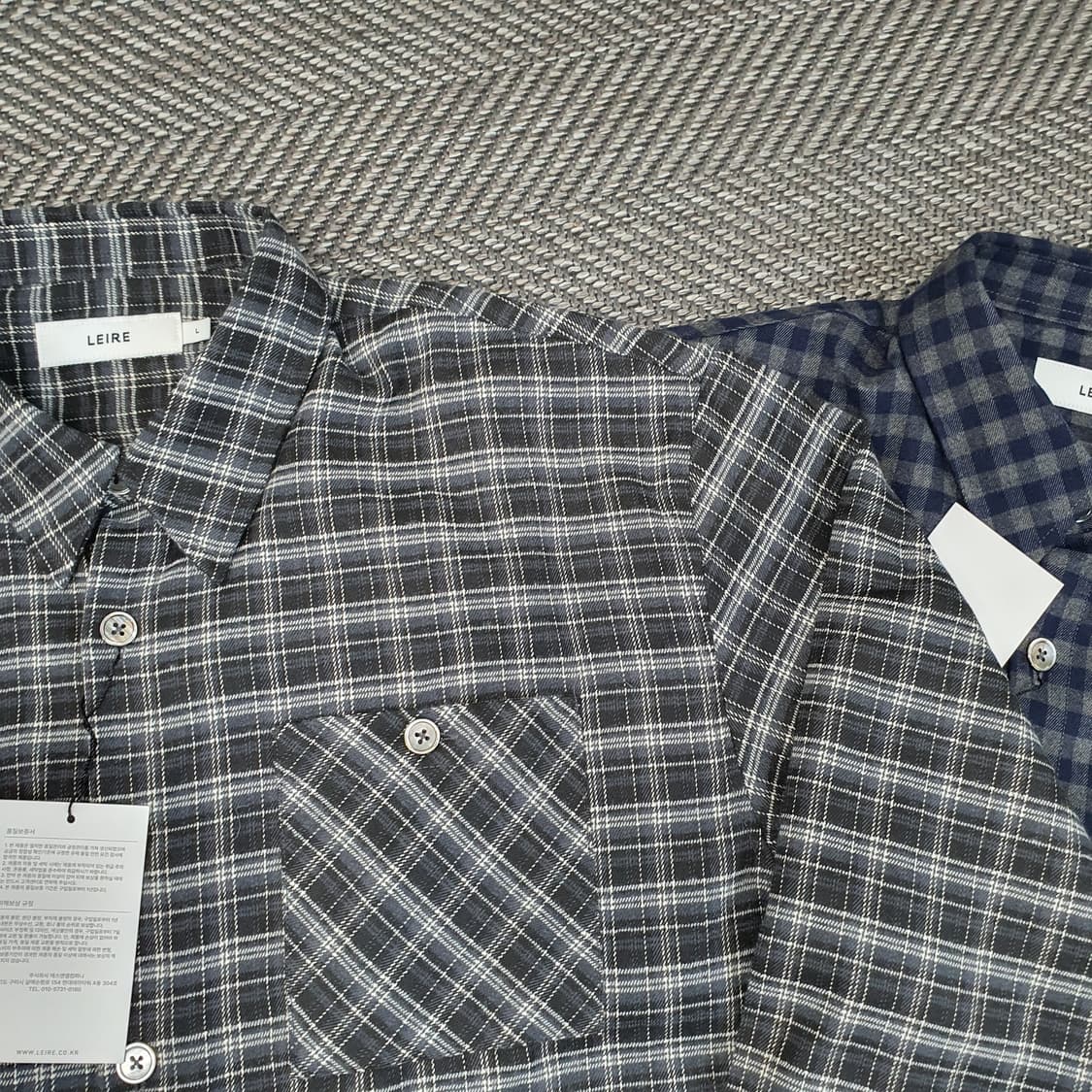 르아르 오버핏 춘추 셔츠 남자105 (2벌가격) 상품이미지4
