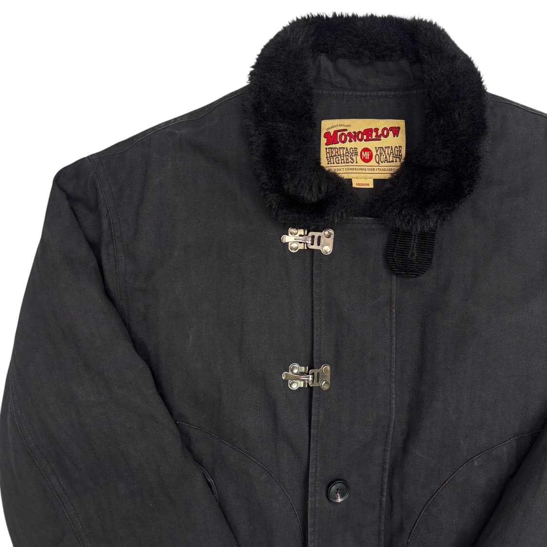 MONOFLOW 파이어맨 블랙 해링턴 자켓 M 상품이미지2