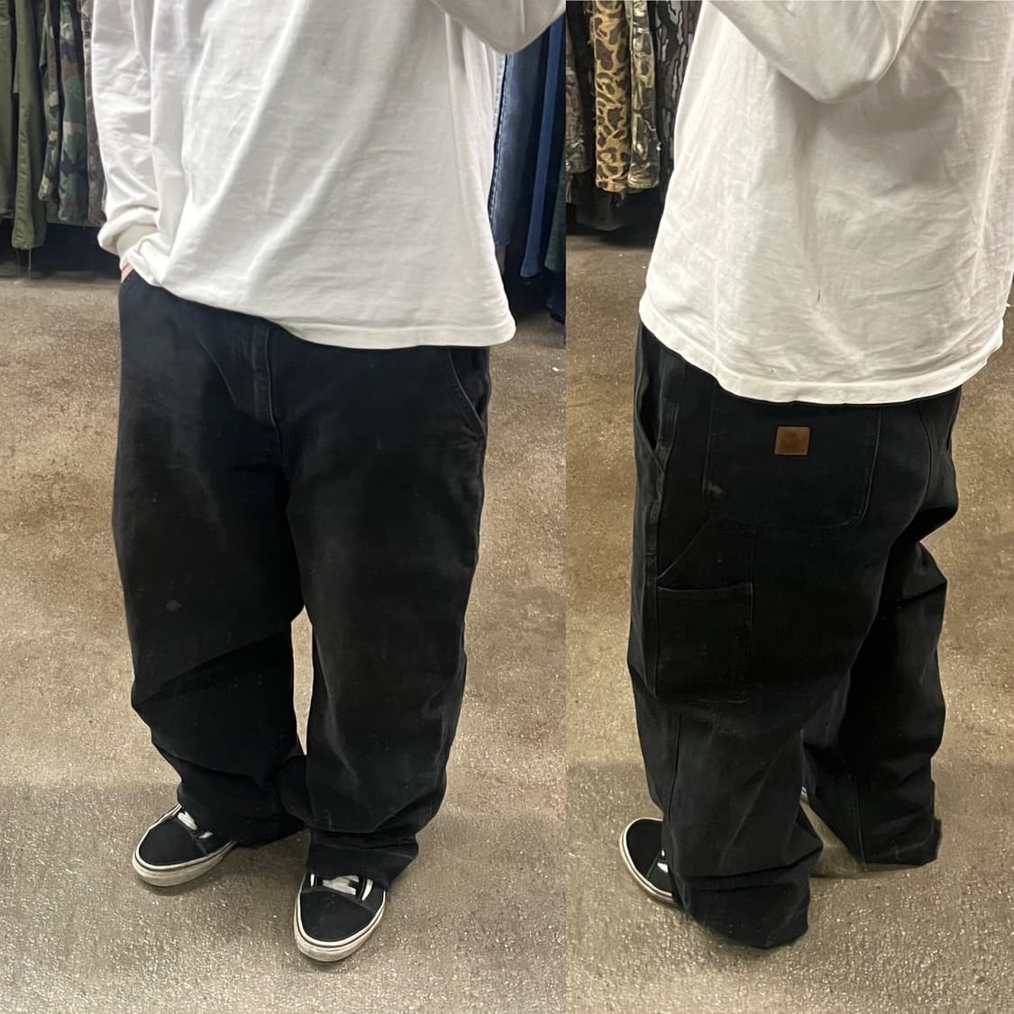 칼하트 블랙 카펜터 팬츠 (37“) 상품이미지1