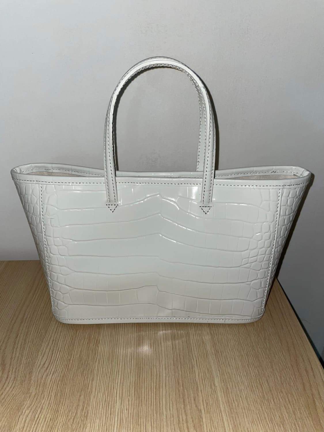 낫띵리튼 ain croco tote bag - coconut white 상품이미지1