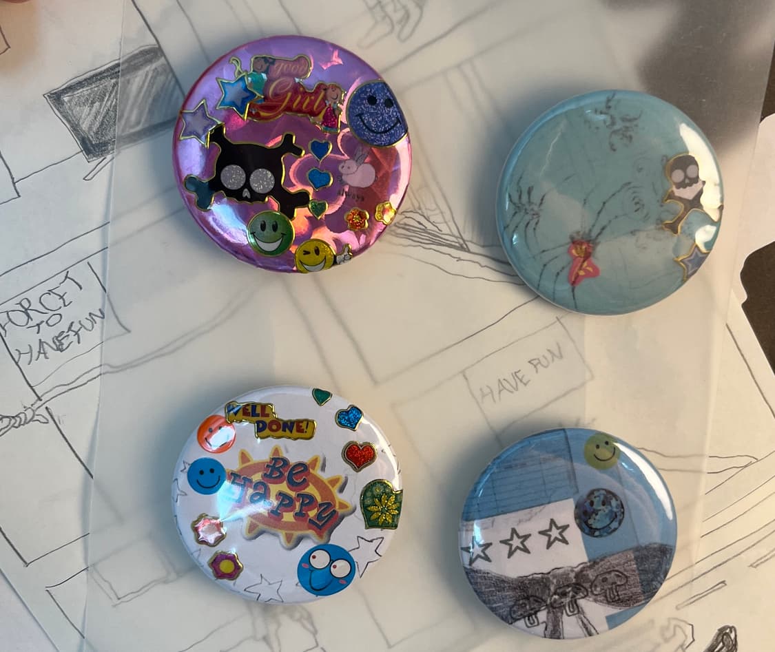 뱃지 브로치 핀버튼 {4e͙a͙-1s͙e͙t͙} 상품이미지1