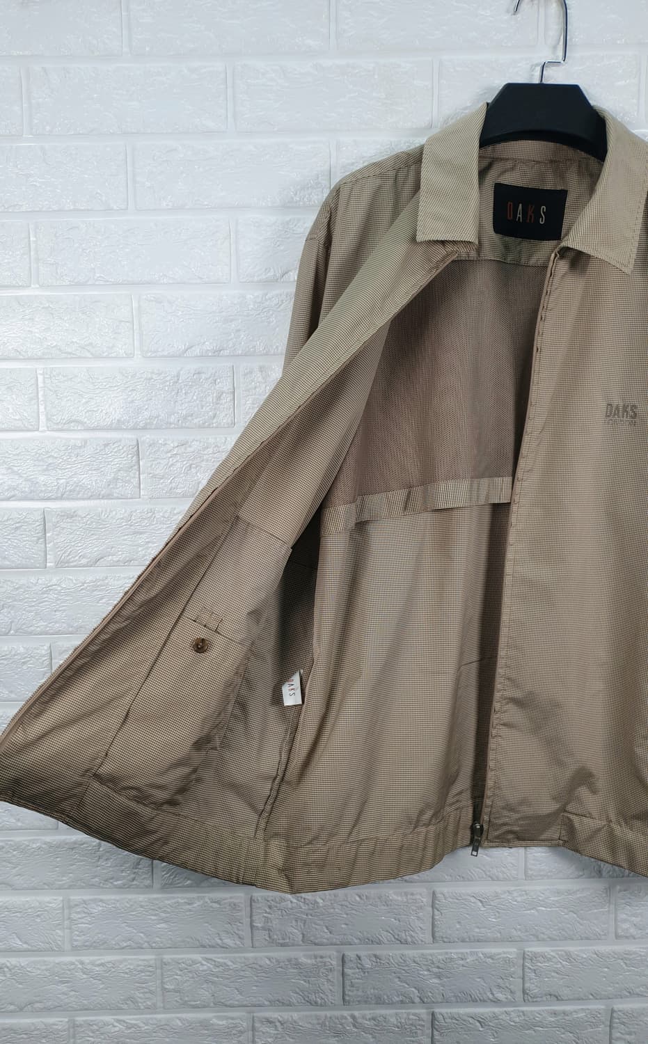 [105]닥스 홑겹 체크 바람막이 점퍼 상품이미지6