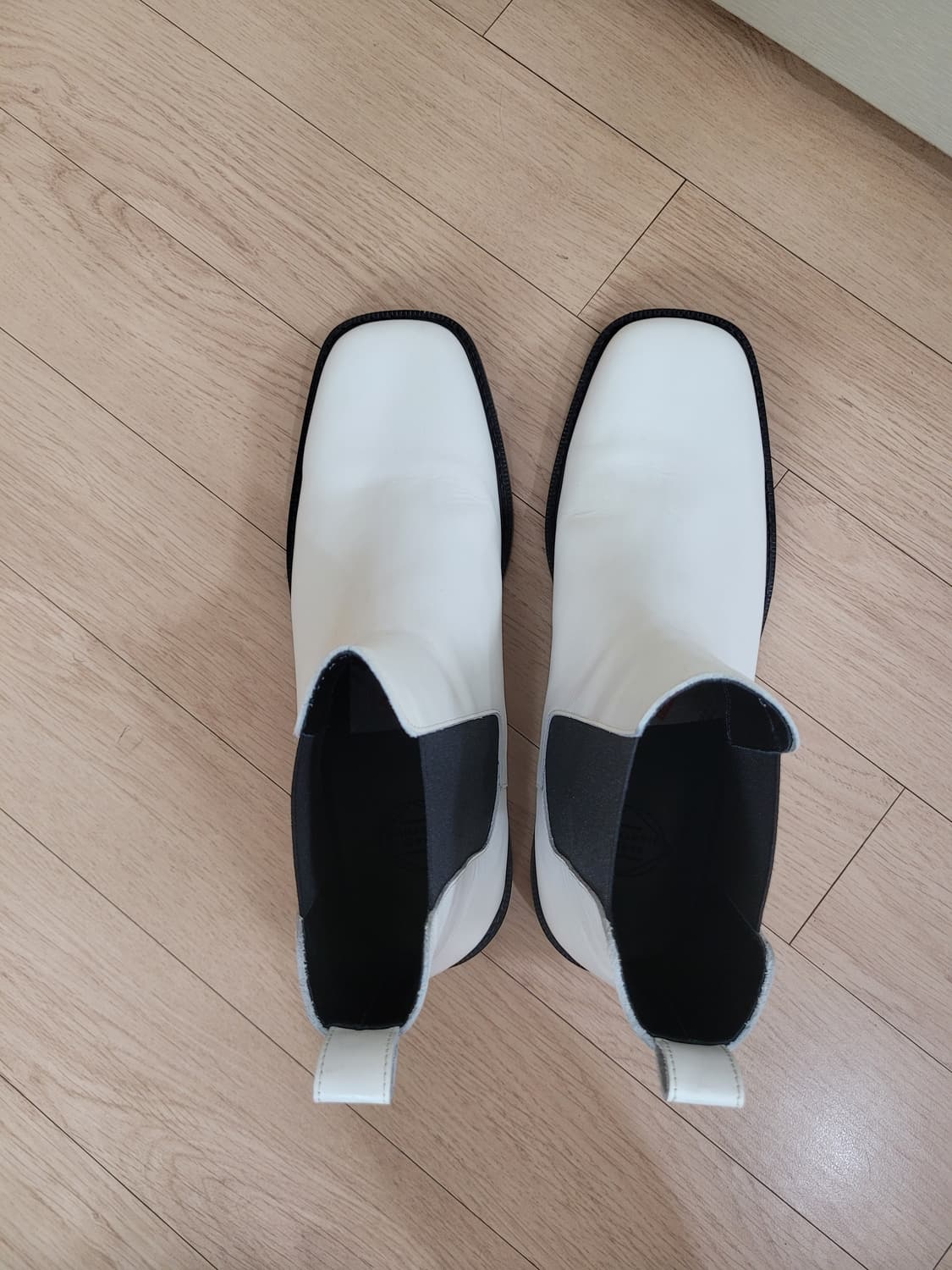 로맨틱무브 Romantic Move 남자 스퀘어토 첼시부츠 280 화이트 상품이미지5