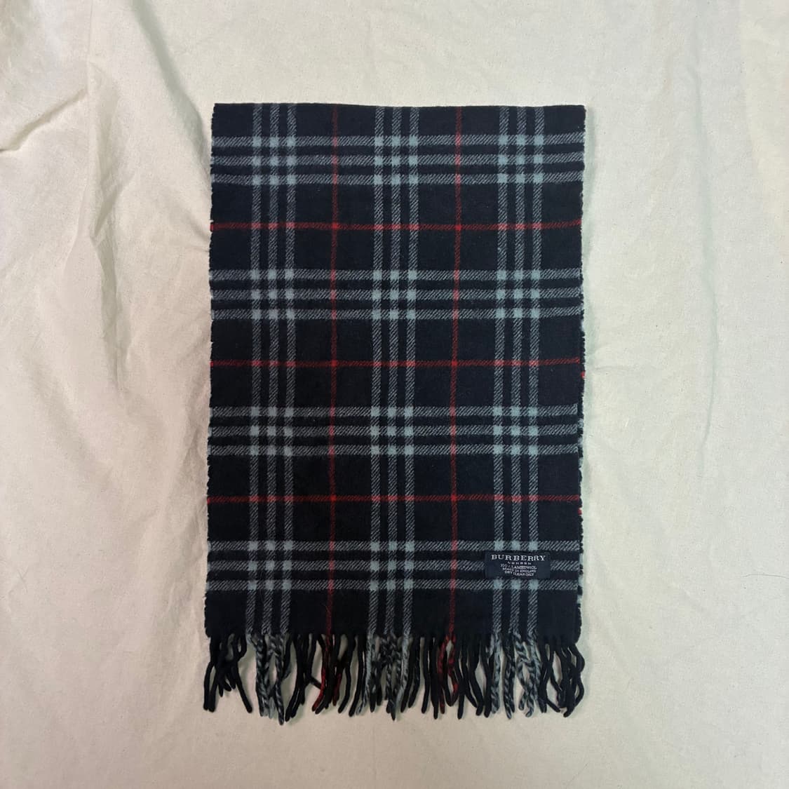 정품 버버리 램스울 체크 머플러 상품이미지1