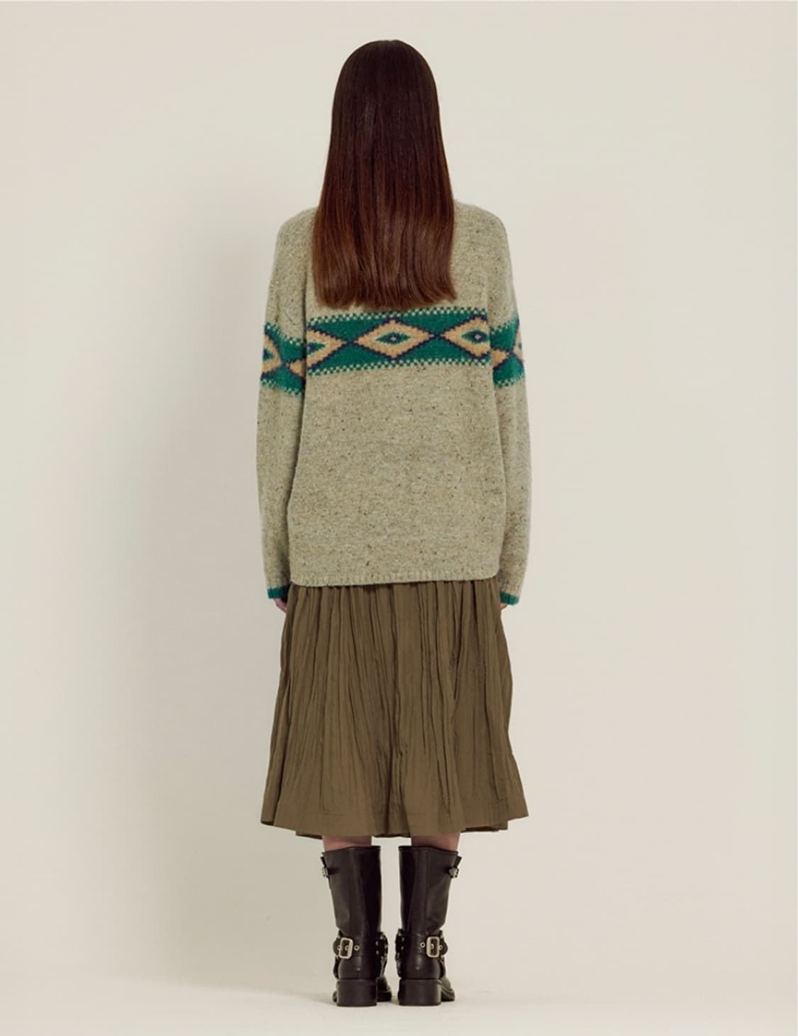 SIENNE Anderson Wool Knit (Khaki) 상품이미지3