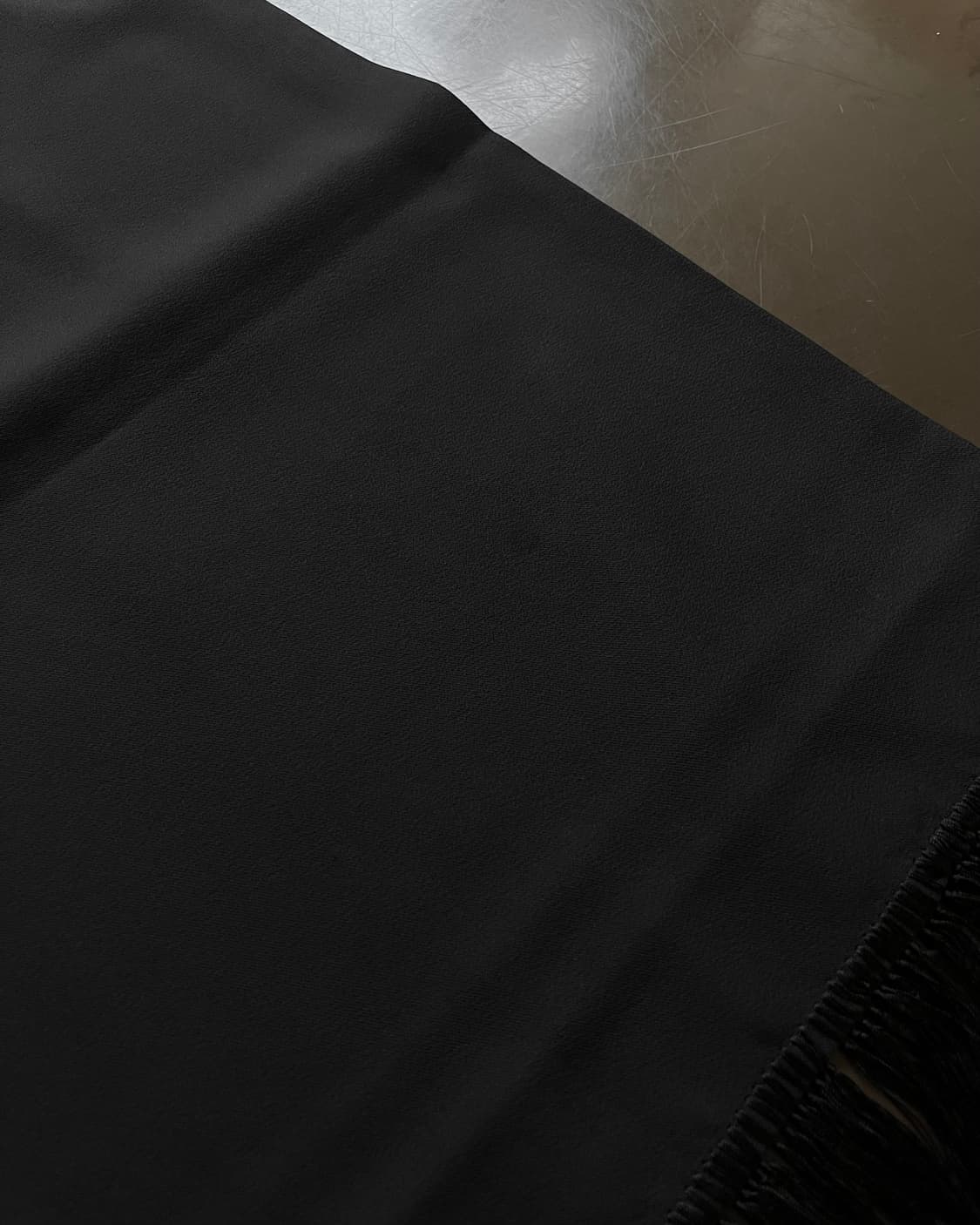 Jpn Vintage Tassel Trim Black Long Scarf 상품이미지7