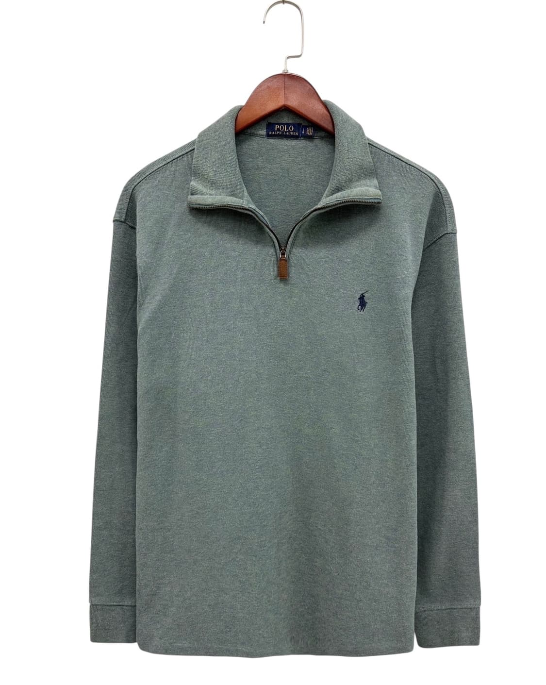 폴로 하프집업 니트 그린그레이 (L)  상품이미지1