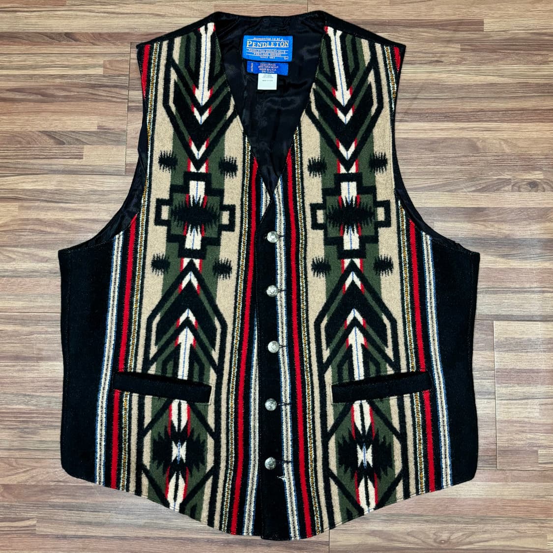 미제 펜들턴 아즈텍 네이티브 치마요 웨스턴 베스트 조끼 l 상품이미지1