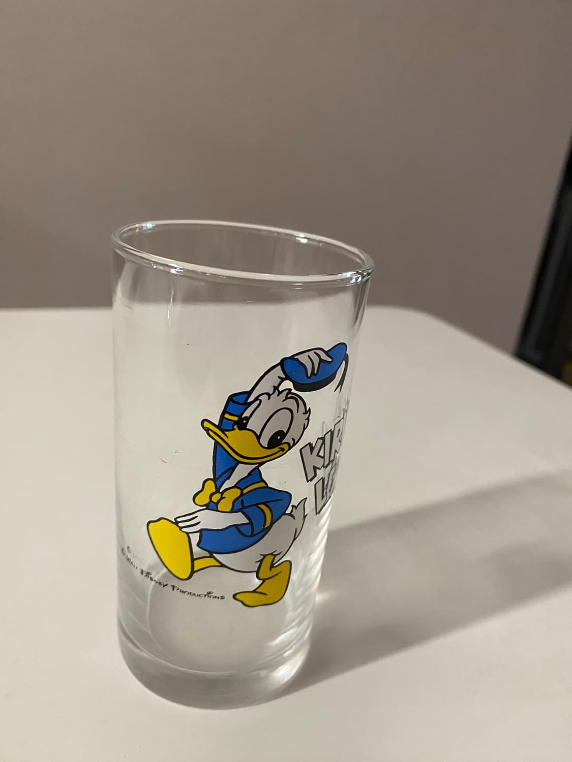 빈티지 유리컵 도날드덕 기린레몬 상품이미지2