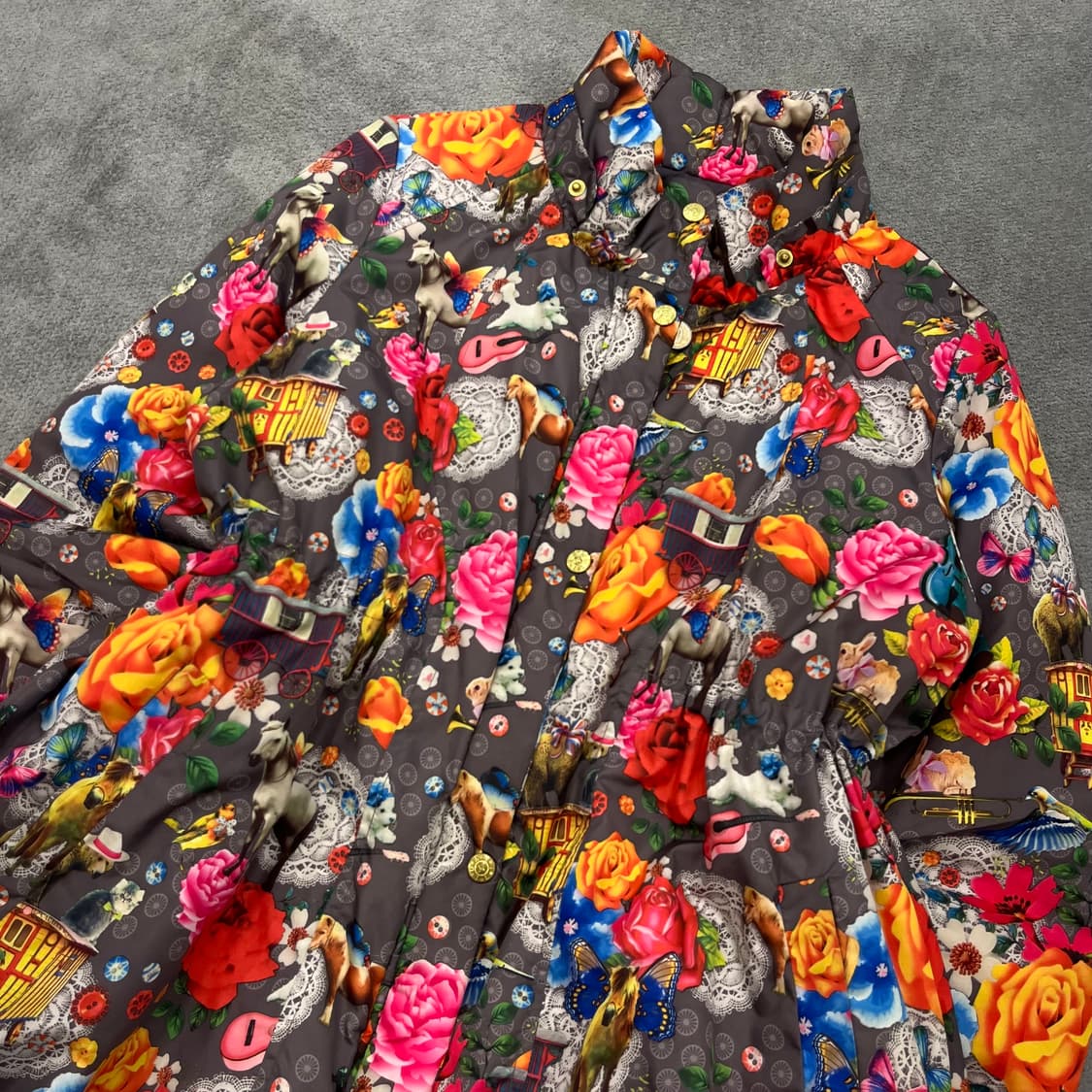 XL 오일릴리 플라워 패턴 점퍼 상품이미지2