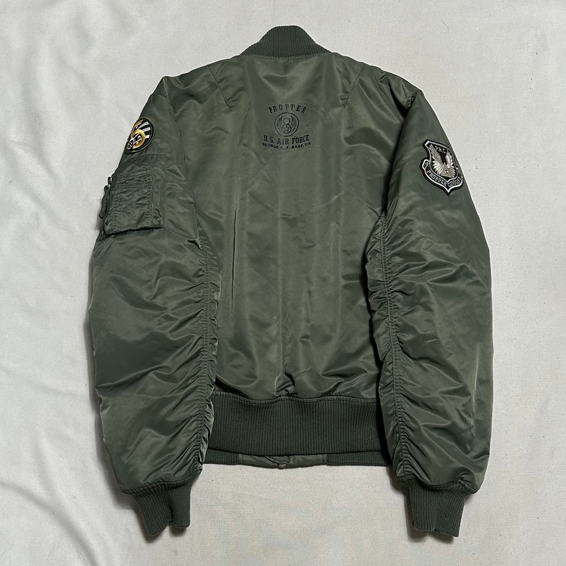 XXL 프로퍼 US 에어포스 카키 항공 자켓 상품이미지3