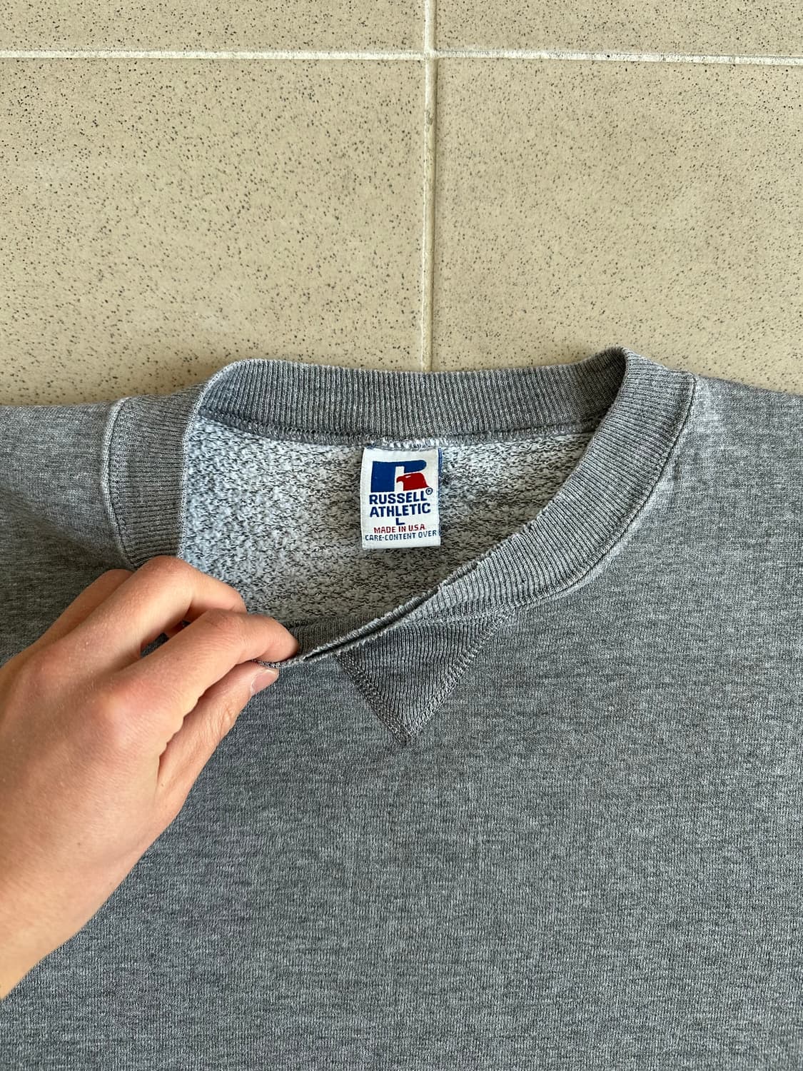 90s 빈티지 러셀 스웻셔츠 그레이 L USA 상품이미지6