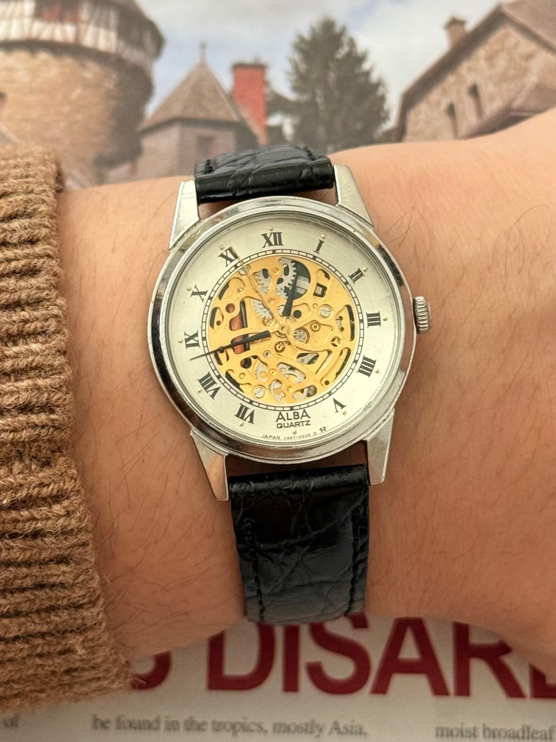 Seiko 세이코 ALBA 쿼츠 스켈레톤 1987 상품이미지8