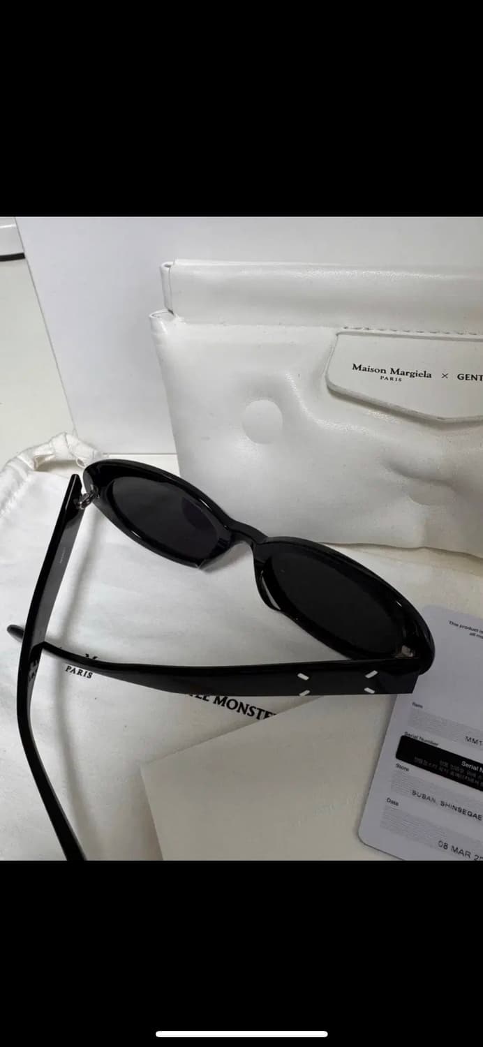 (에눌가능) 풀박스 젠틀몬스터 x 마르지엘라 MM107 블랙 선글라스 상품이미지4
