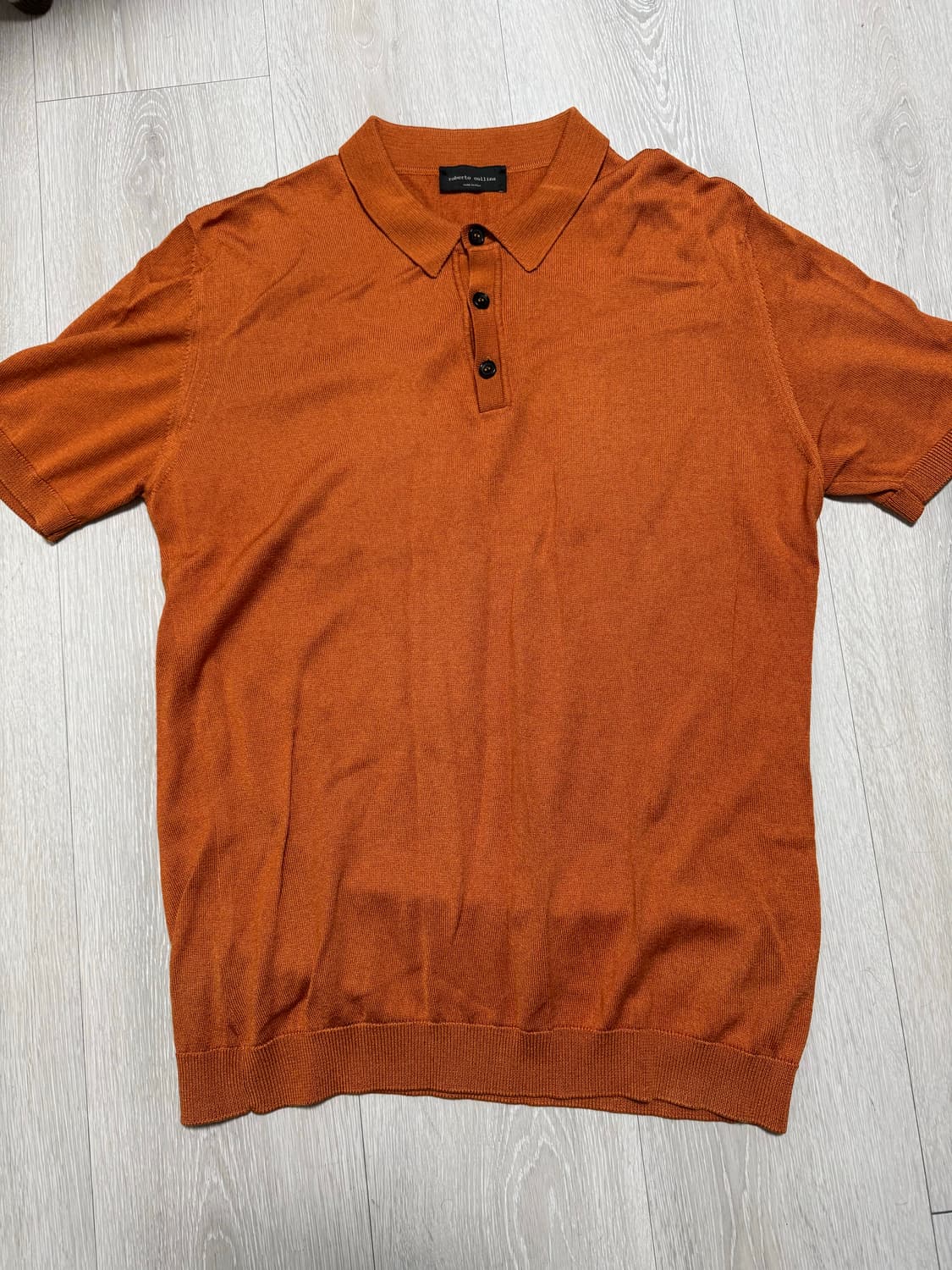 로베르토 콜리나 폴로 티셔츠 오렌지 50 상품이미지1