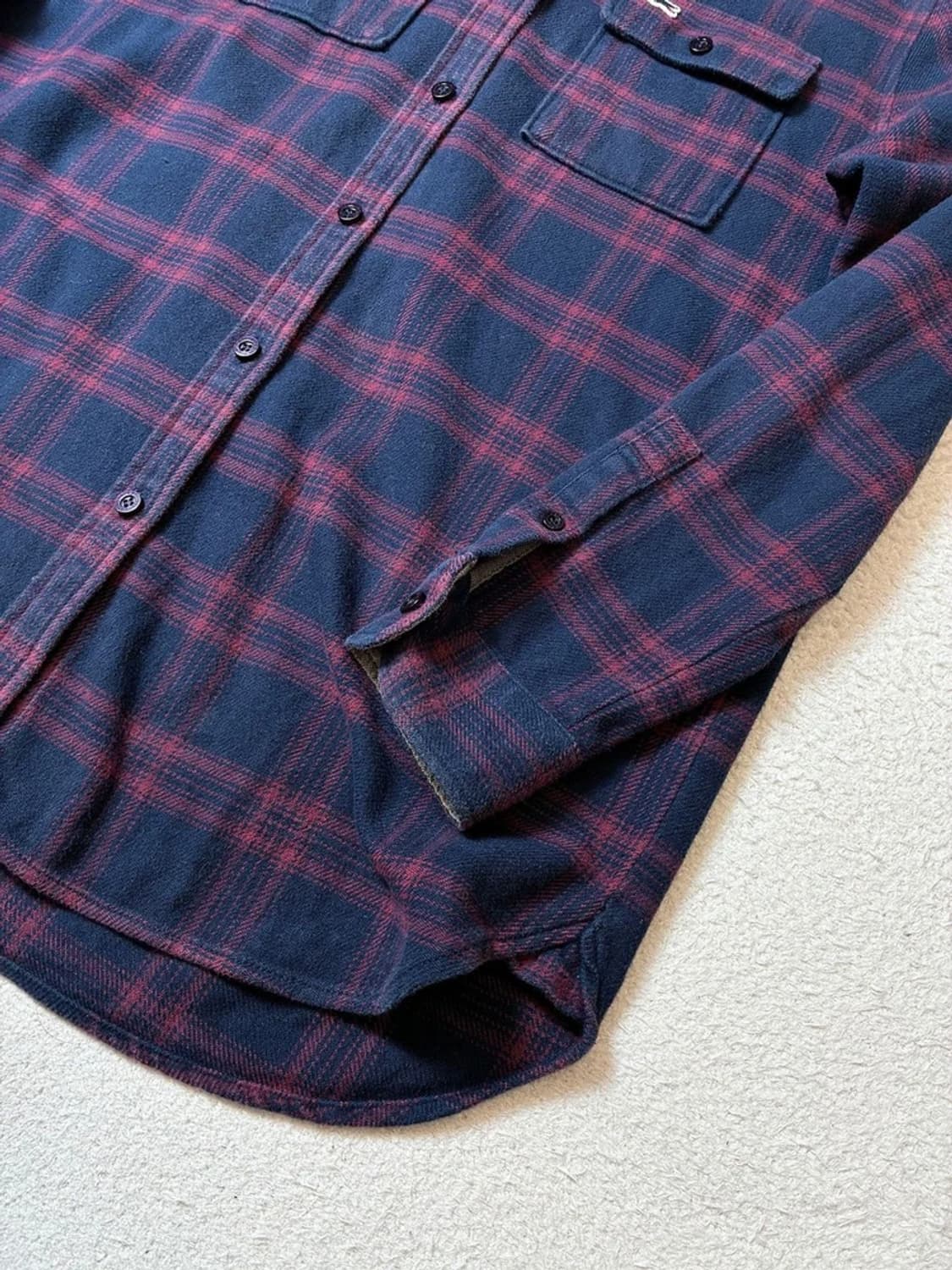 라코스테 코튼 체크 플란넬 남방 PN7073 상품이미지4