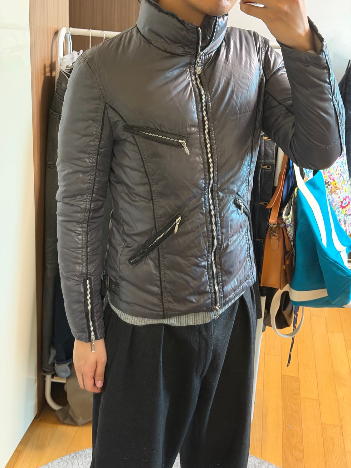 토네이도마트 지퍼 다운 자켓 상품이미지3