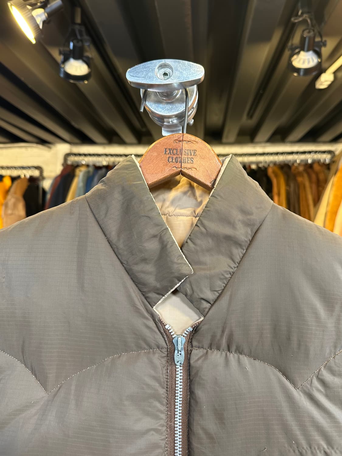 80s Sportchief 나일론 립스탁 덕다운 베스트 상품이미지3