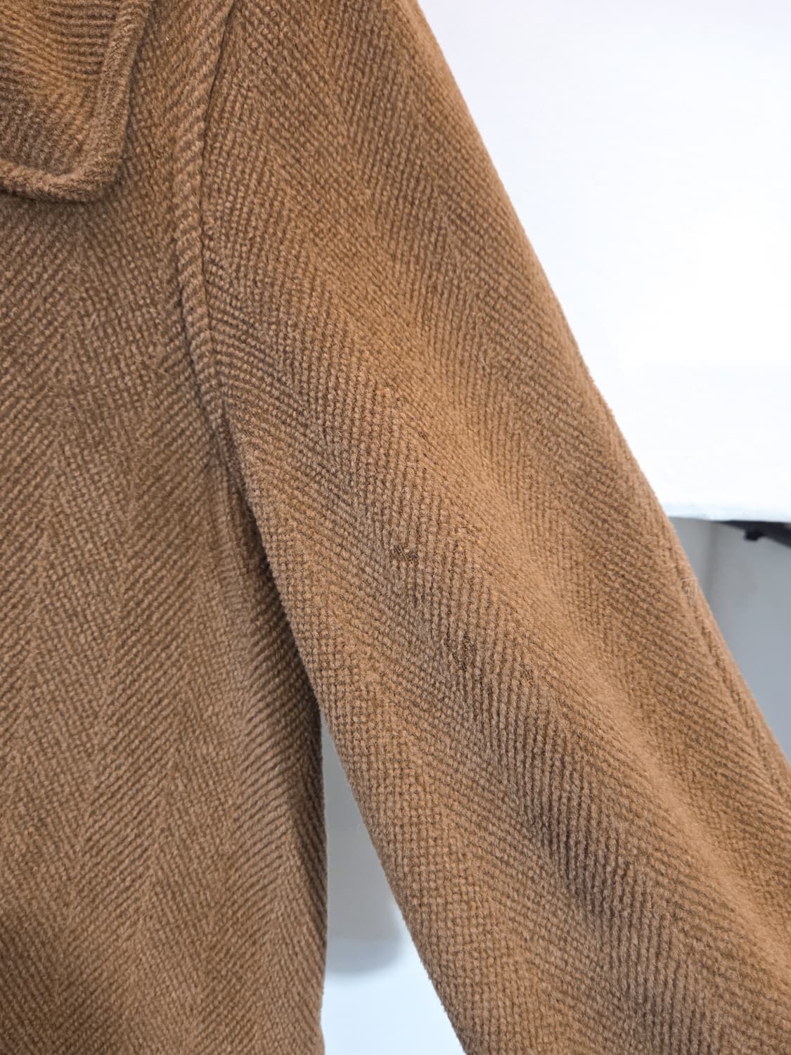 카멜 울 떡볶이 코트 상품이미지5