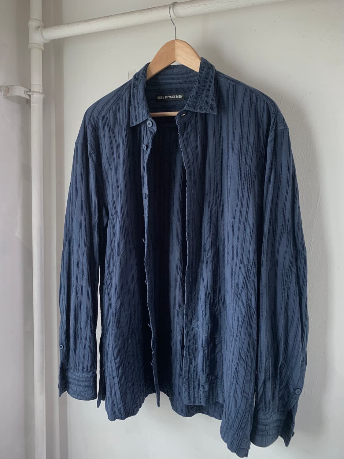 issey miyake men 링클 가공 클링클 셔츠 상품이미지2