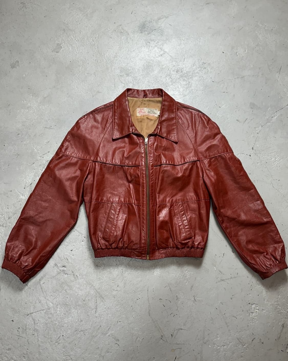 빈티지 버건디 레더블루종 상품이미지1