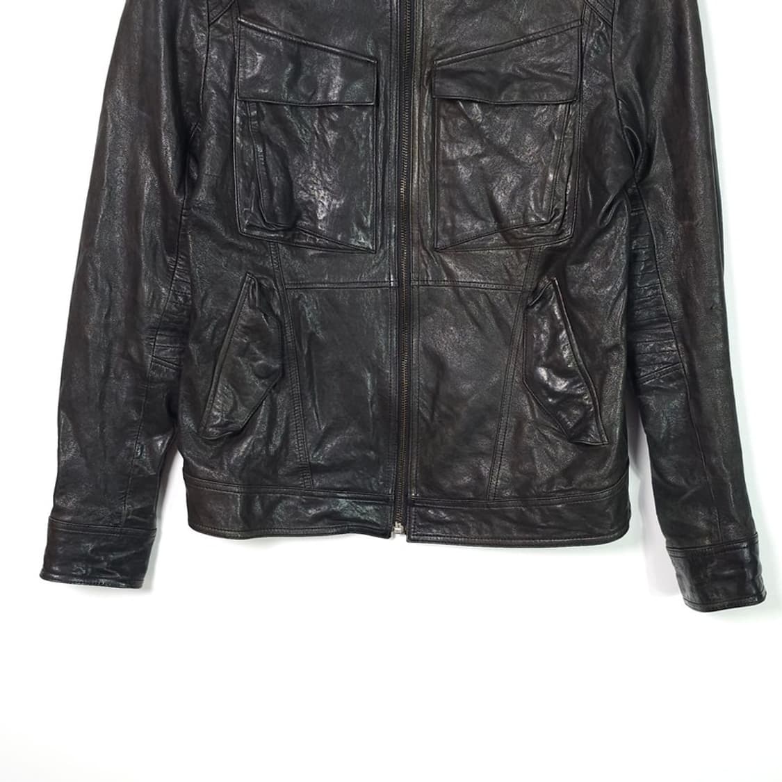 빈티지 램스킨 라이더 자켓 L 상품이미지4