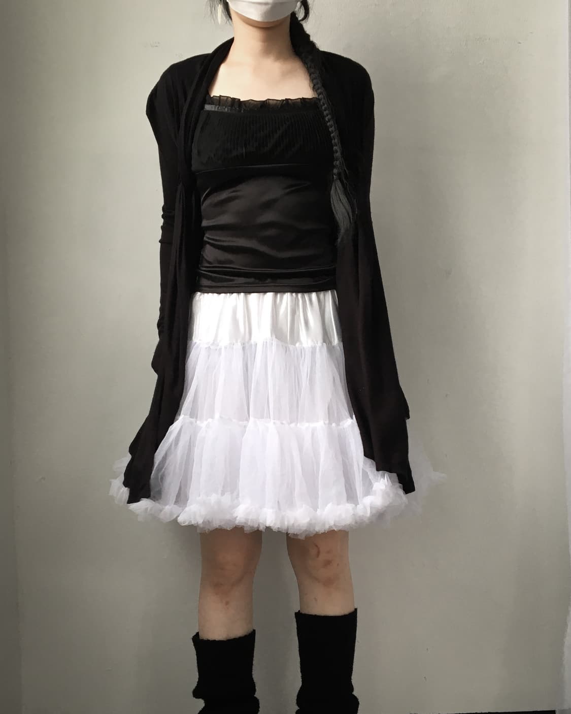 Drape point open knit cardigan 상품이미지6