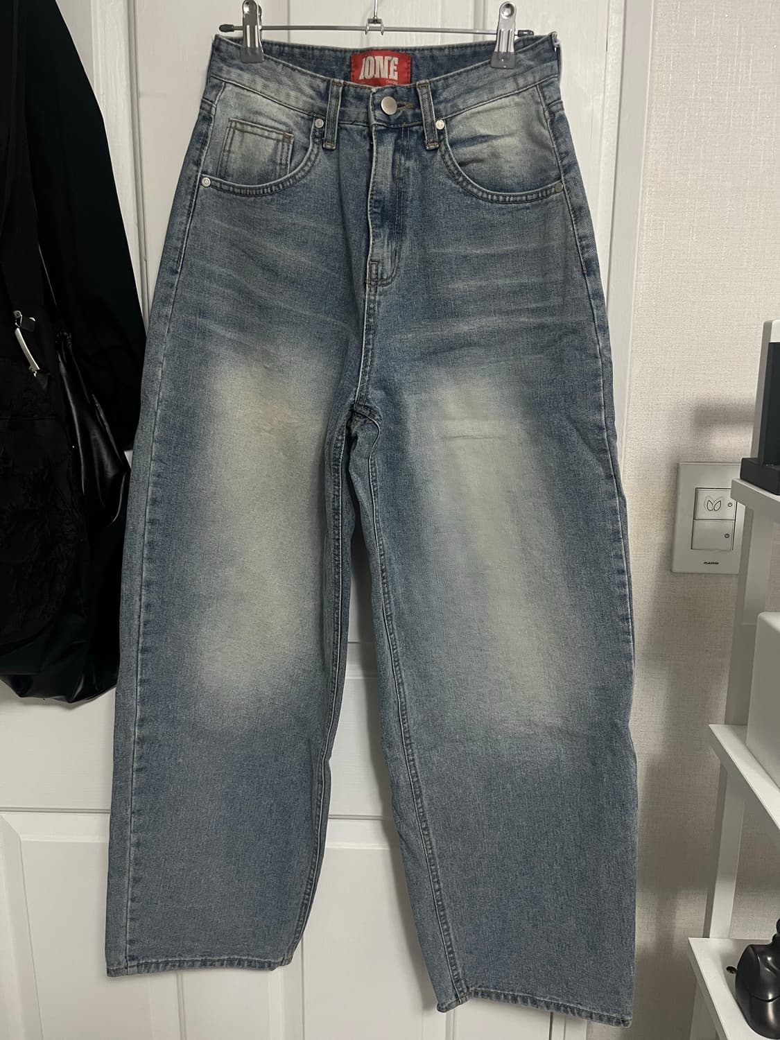 빈티지 워싱 와이드 데님 팬츠 상품이미지1