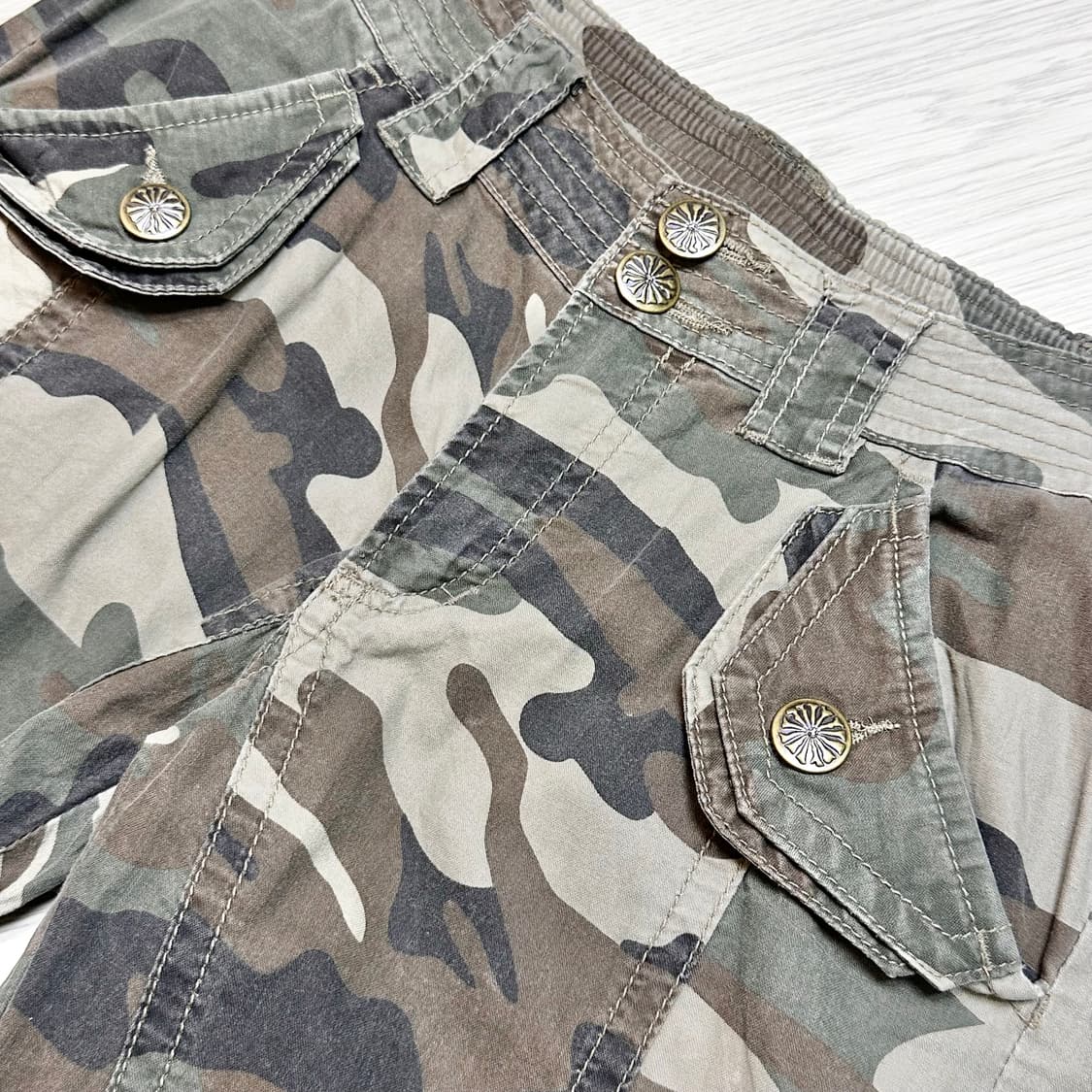 Y2k 카모플라쥬 밀리터리 카고팬츠 상품이미지4